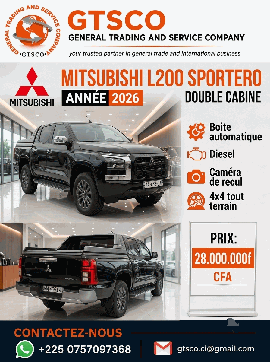 Mitsubishi L200 SPORTERO BOITE AUTOMATIQUE 2026