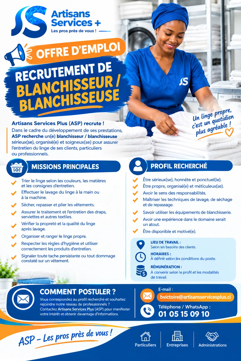 BLANCHISSEUR / BLANCHISSEUSE