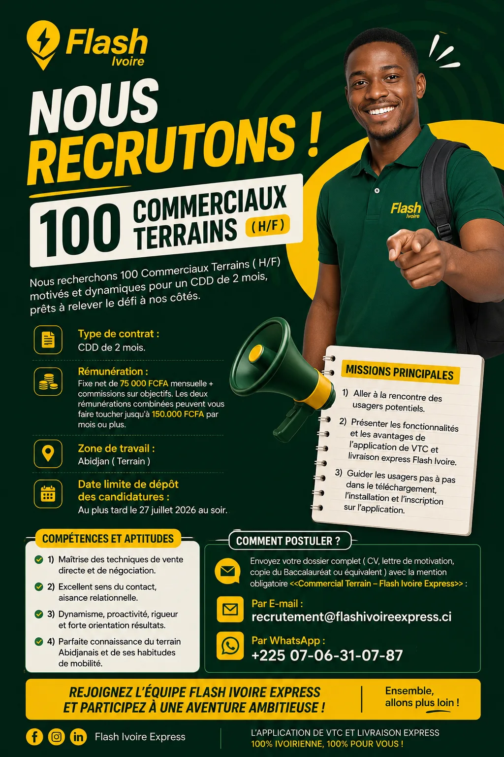 Commerciaux terrains