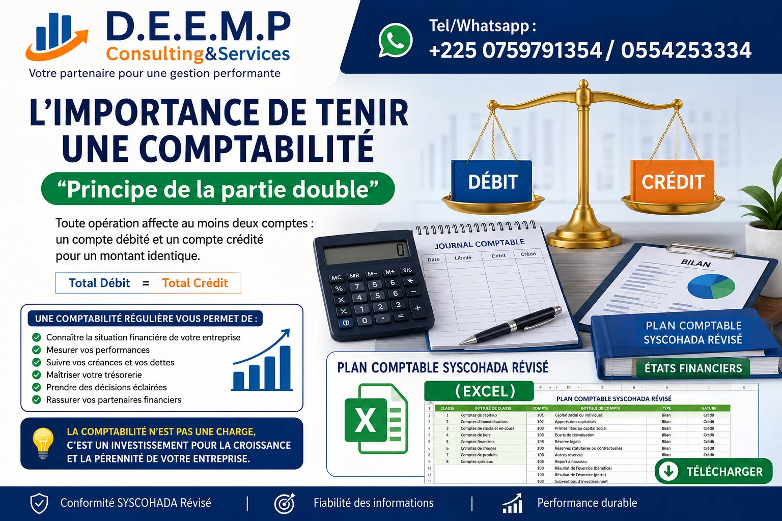 FORMATION EN COMPTABILITE MANUEL ET INFORMATIQUE