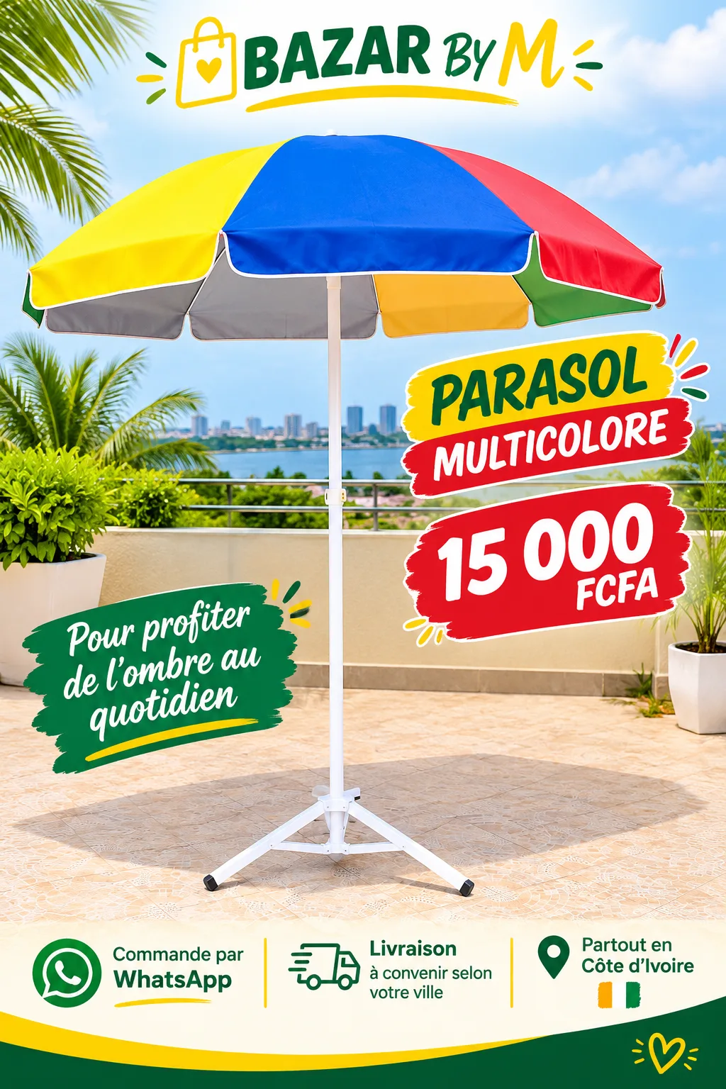 Parasols multicolores
