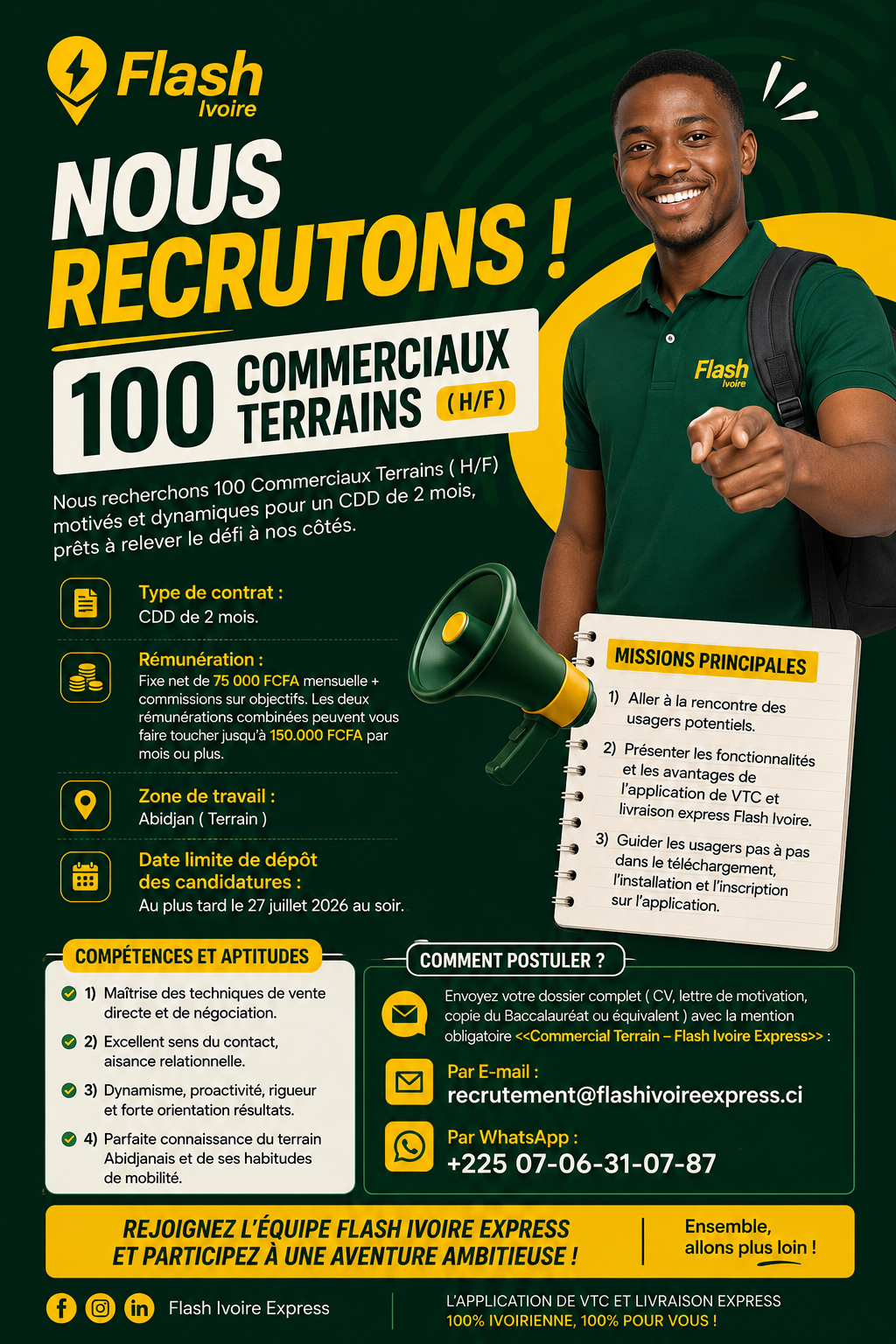 Commerciaux terrains