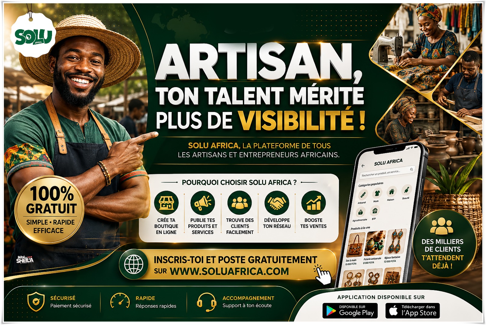 Artisan, offre plus de visibilité à ton talent !